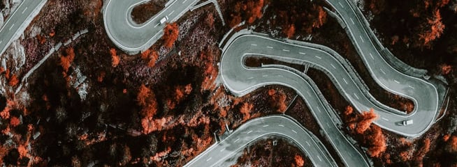 Roads from above photo